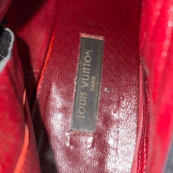 LOUIS VUITTON LV Leather Ankle Booties Black 34 - Picture 6 of 10